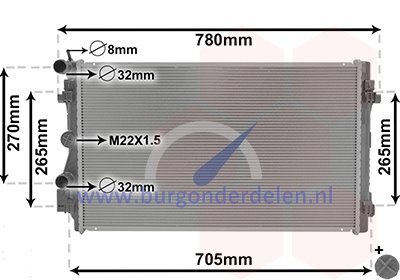 A1 Radiator 1.8 TFSi - Burg Onderdelen