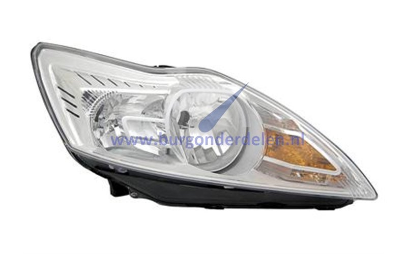 Focus Koplamp rechts aluminium H1 + H7 - Burg Onderdelen