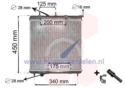 Ds1 Radiator DS3 Radiator 1.4 VTi / 1.6 VTi - Burg Onderdelen